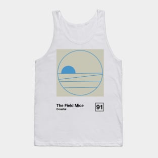 Coastal / Minimalist Style Graphic Artwork Poster Design Tank Top